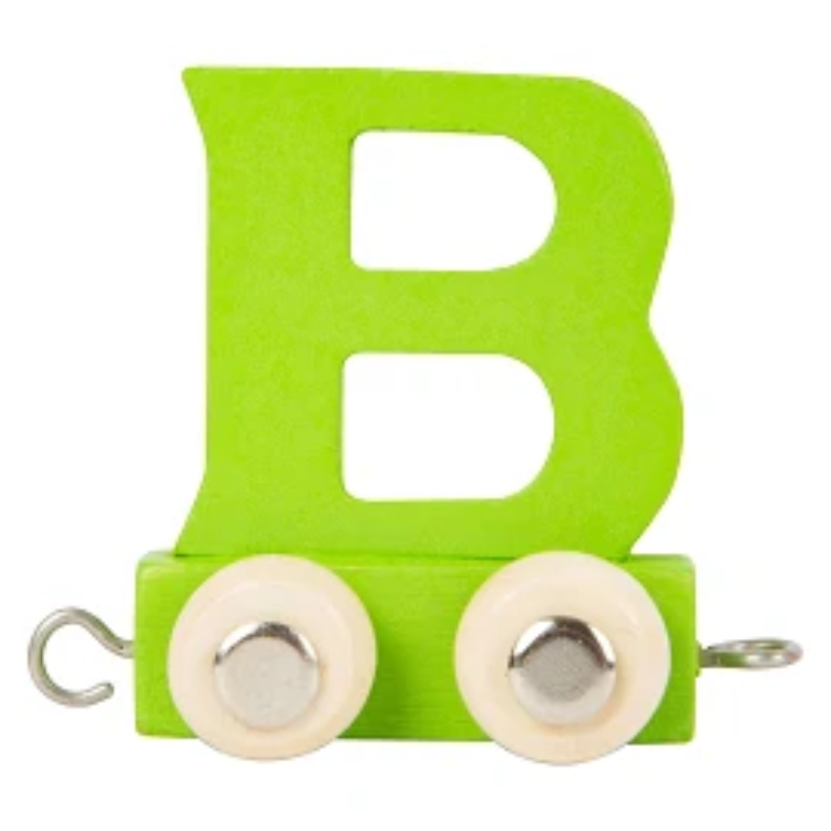 Afbeeldingen van Lettertrein Letter B – Hout, Gekleurd – Decoratief