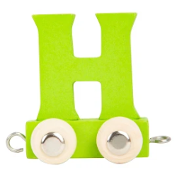 Picture of Lettertrein Letter H – Hout, Gekleurd – Decoratief