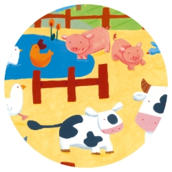 Djeco De koeien op de boerderij - legpuzzel 24 stukjes - vanaf 3 jaar