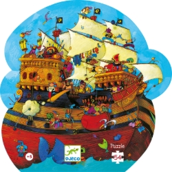 Djeco Het schip van Barbarossa - legpuzzel 54 stukjes - vanaf 5 jaar