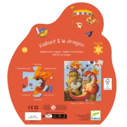 Djeco Vaillant en de draken - legpuzzel 54 stukjes - vanaf 5 jaar