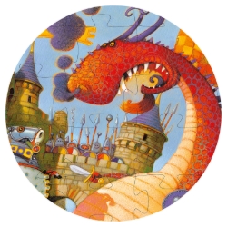 Djeco Vaillant en de draken - legpuzzel 54 stukjes - vanaf 5 jaar