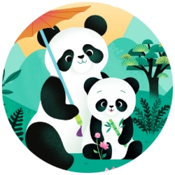 Djeco Leo de panda - legpuzzel 24 stukjes - vanaf 3 jaar