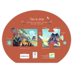 Djeco Teo de Dino - legpuzzel 24 stukjes - vanaf 3 jaar