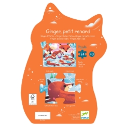 Djeco Ginger de Kleine Vos - legpuzzel 24 stukjes - vanaf 3 jaar