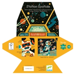 Djeco Ruimtestation - legpuzzel 54 stukjes - vanaf 5 jaar