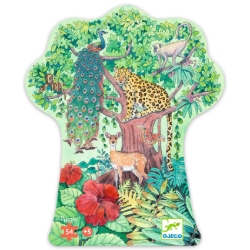 Djeco Indiase jungle - legpuzzel 54 stukjes - vanaf 5 jaar