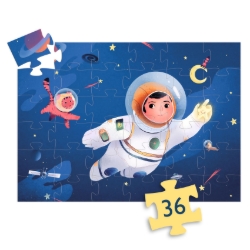 Djeco Een astronaut op de maan - legpuzzel 36 stukjes - vanaf 4 jaar