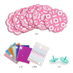 Djeco Flower Power - knutselset tollen versieren - vanaf 6 jaar