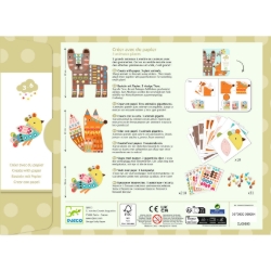 Djeco 3 reuzendieren - papierknutselset - van 3 tot 6 jaar