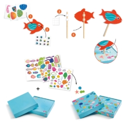 Djeco Vrolijk aquarium - collageknutselset - van 3 tot 6 jaar