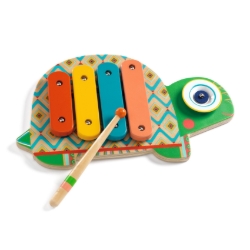 Djeco Animambo schildpad - xylofoon met bekken - vanaf 18 maanden
