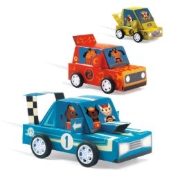 Djeco Grand Prix - knutselset raceauto’s - vanaf 5 jaar