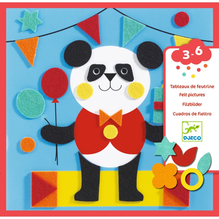 Djeco Zachte dieren - vilten collageset - van 3 tot 6 jaar