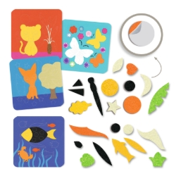 Djeco Zachte natuur - vilten collageset - van 3 tot 6 jaar