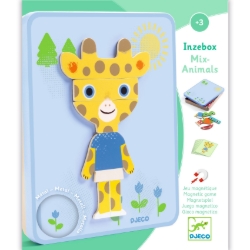 Djeco Inzebox Mix Animals – magnetisch dierenspel – vanaf 3 jaar