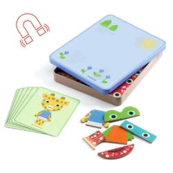 Djeco Inzebox Mix Animals – magnetisch dierenspel – vanaf 3 jaar
