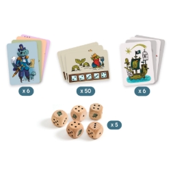 Djeco Pirates ’n’ Dice - dobbelspel - van 7 tot 99 jaar