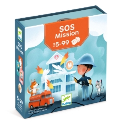 Djeco SOS Mission / Pets Rescue - kaart- en dobbelspel - van 5 tot 99 jaar