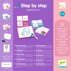 Djeco Step by Step Joséphine & Co - tekenset - van 4 tot 6 jaar
