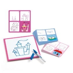 Djeco Step by Step Joséphine & Co - tekenset - van 4 tot 6 jaar