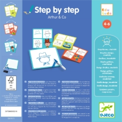 Djeco Step by Step Arthur & Co - tekenset - van 4 tot 6 jaar
