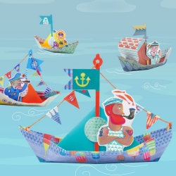 Djeco Drijvende bootjes - origamiset - van 7 tot 12 jaar