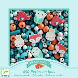 Djeco Kleine dieren - houten kralenset - van 4 tot 8 jaar