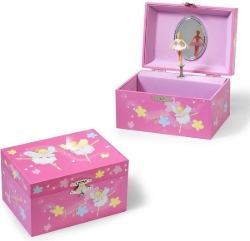 Juwelen Muziekdoosje Twee Witte Ballerina's - Edelweiss Melodie - Vanaf 3 jaar