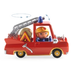 Djeco Kleine brandweerwagen - Crazy Motors speelauto - van 3 tot 9 jaar