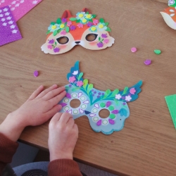 Djeco Bosdieren - maskers knutselset - vanaf 4 jaar