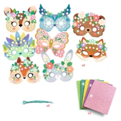 Djeco Bosdieren - maskers knutselset - vanaf 4 jaar