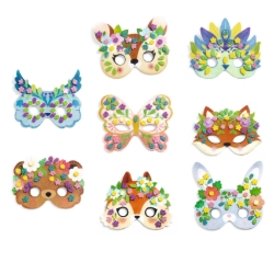 Djeco Bosdieren - maskers knutselset - vanaf 4 jaar