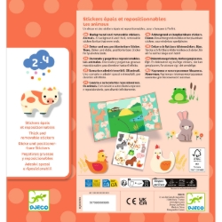 Djeco Boerderijdieren - herbruikbare stickerset - vanaf 18 maanden