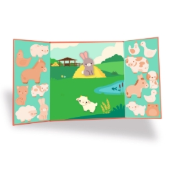 Djeco Boerderijdieren - herbruikbare stickerset - vanaf 18 maanden