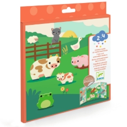 Djeco Boerderijdieren - herbruikbare stickerset - vanaf 18 maanden