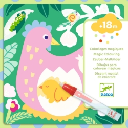 Djeco Kiekeboe! Babydieren uit de tuin - magische waterkleurset - vanaf 18 maanden