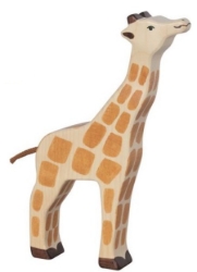 Holztiger Giraffe etend – Houten Speelfiguur – vanaf 3 jaar