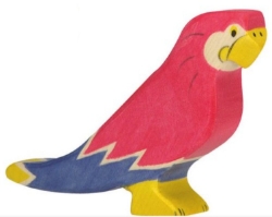 Holztiger Papegaai – Houten Speelfiguur – vanaf 3 jaar