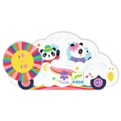 Djeco Wolkenauto - legpuzzel 16 stukjes - vanaf 3 jaar