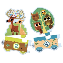 Djeco Ik tel - telpuzzel 20 stukjes - vanaf 3 jaar
