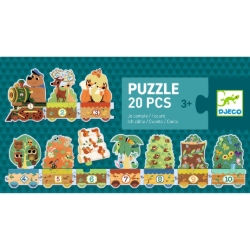 Djeco Ik tel - telpuzzel 20 stukjes - vanaf 3 jaar