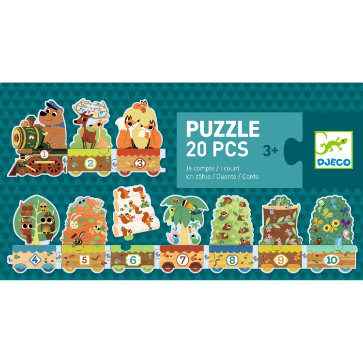 Djeco Ik tel - telpuzzel 20 stukjes - vanaf 3 jaar
