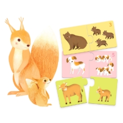 Djeco Babydieren - duopuzzel 24 stukjes - vanaf 2 jaar