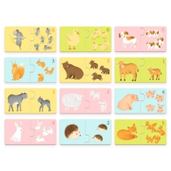 Djeco Babydieren - duopuzzel 24 stukjes - vanaf 2 jaar