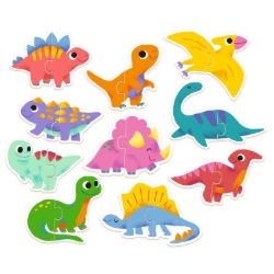 Djeco Dino’s - duopuzzel 20 stukjes - vanaf 2 jaar