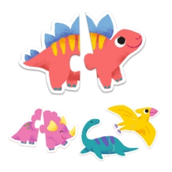 Djeco Dino’s - duopuzzel 20 stukjes - vanaf 2 jaar