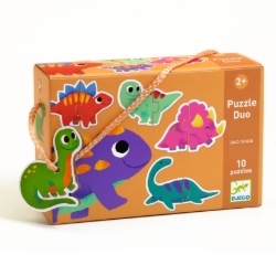 Djeco Dino’s - duopuzzel 20 stukjes - vanaf 2 jaar