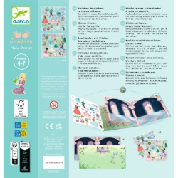 Djeco Leven in het kasteel - herbruikbare stickerset - van 4 tot 7 jaar