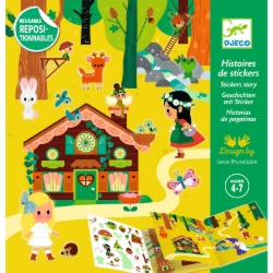 Djeco Het magische bos - herbruikbare stickerset - van 4 tot 7 jaar